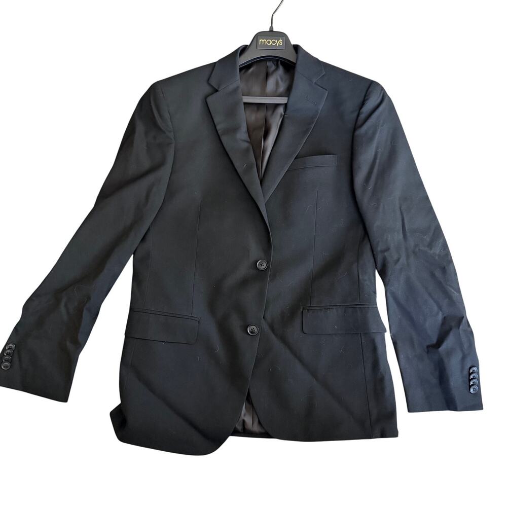 Alfani Slim Fit Suit Jacket Coat Size 40 R Black Formal